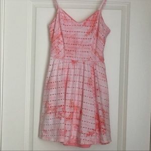 Pink tye dye dress